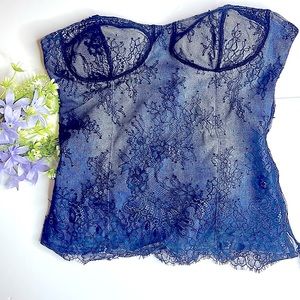 COPY - Lace + denim corset